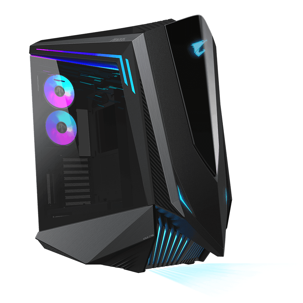 Gigabyte Gigabyte AORUS C700 GLASS Full Tower E-ATX Case, Full-Size Tempered Glass Both Side Panel, MB up to E-ATX, Up to 420mm Cooler, Black | GB-AC700G - thumbnail 1
