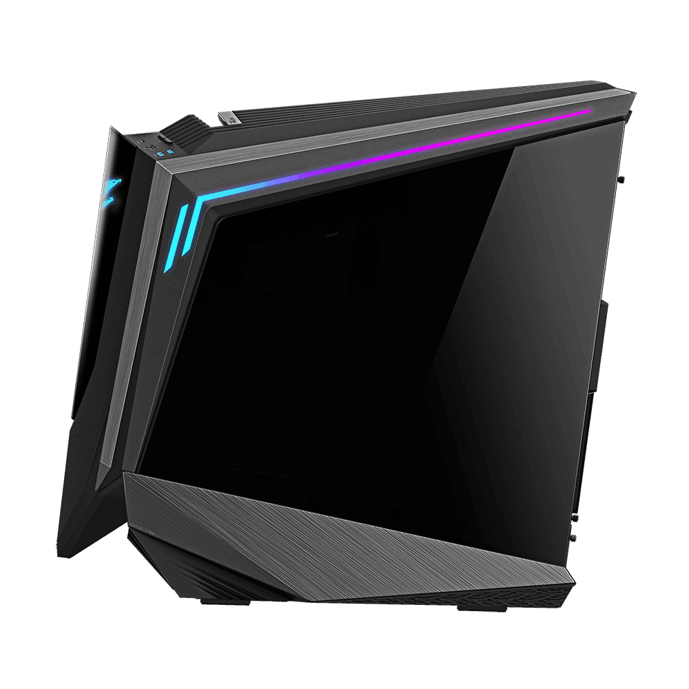 Gigabyte Gigabyte AORUS C700 GLASS Full Tower E-ATX Case, Full-Size Tempered Glass Both Side Panel, MB up to E-ATX, Up to 420mm Cooler, Black | GB-AC700G - thumbnail 10