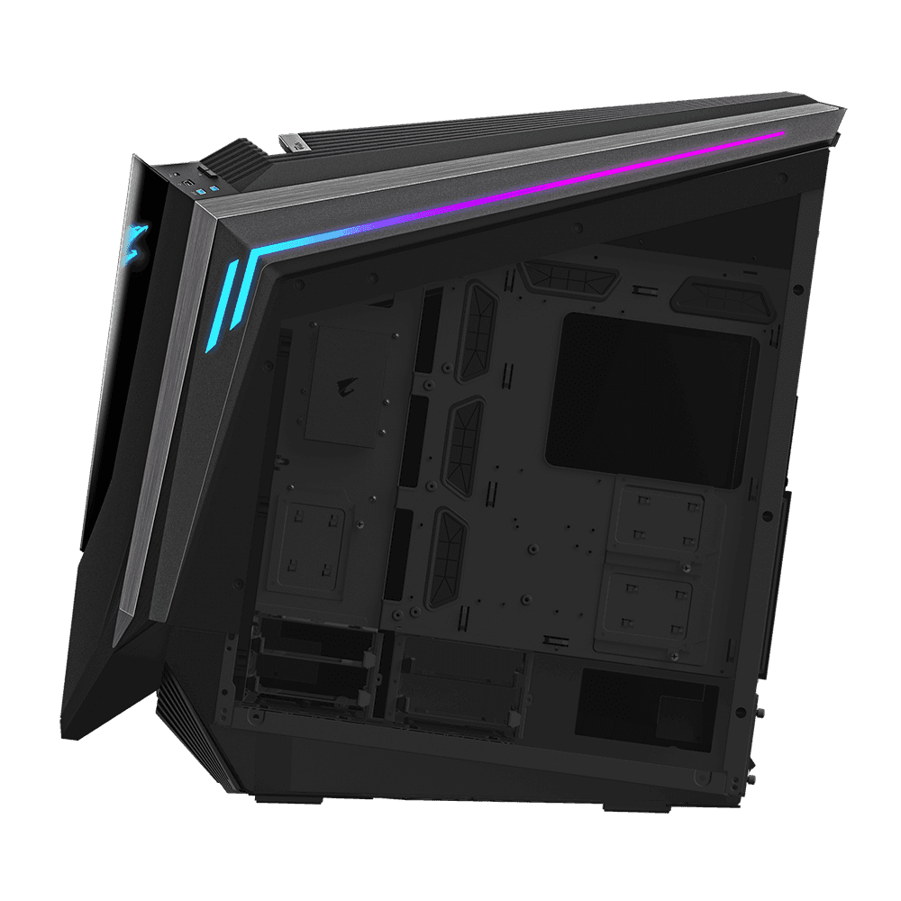 Gigabyte Gigabyte AORUS C700 GLASS Full Tower E-ATX Case, Full-Size Tempered Glass Both Side Panel, MB up to E-ATX, Up to 420mm Cooler, Black | GB-AC700G - thumbnail 5