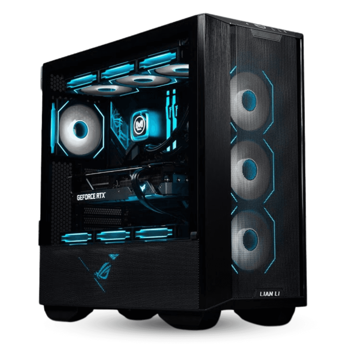 MSI MSI Powered High-end Gaming PC, Core I9-14900KF 5.80 GHz, 24-Cores 32-Threads, RTX 4080 SUPER X 16GB, 64GB (2x 32GB) DDR5 6000 MHz, 990 Pro 2 TB NVMe M.2, 360mm AIO Liquid CPU Cooler, 1000W 80+ Gold  - thumbnail 1