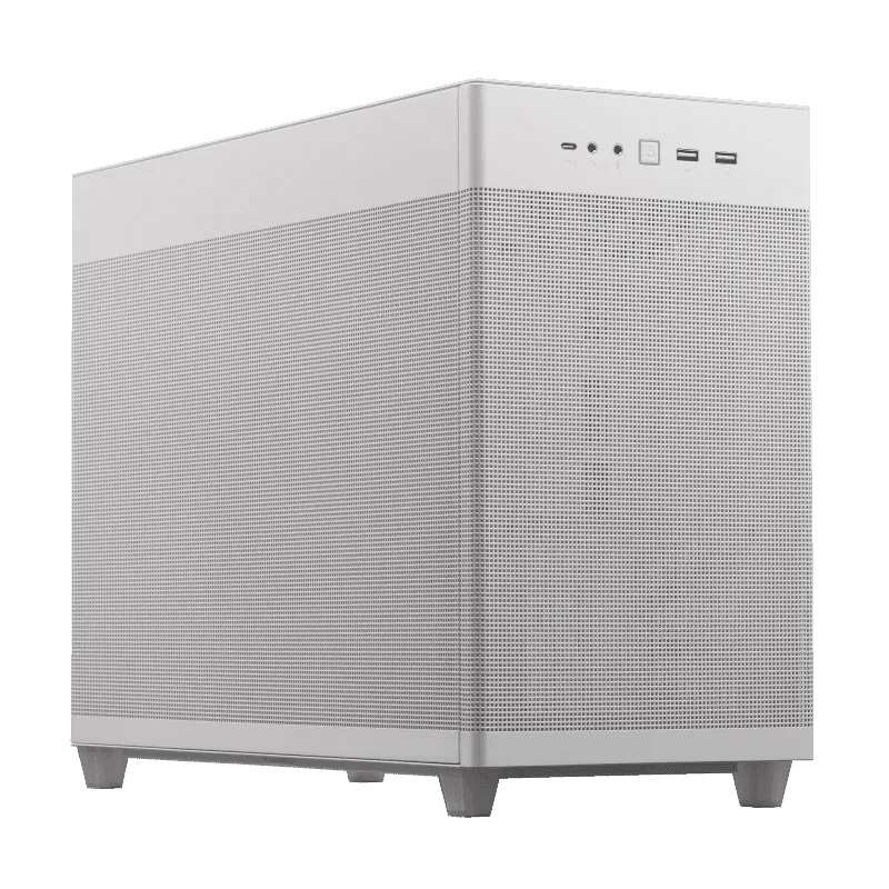 Asus White Mini Workstation & Gaming PC Powered By ASUS, Core I7 14700K, 64GB DDR5, 4070 SUPER 12GB, 2TB SSD - thumbnail 1