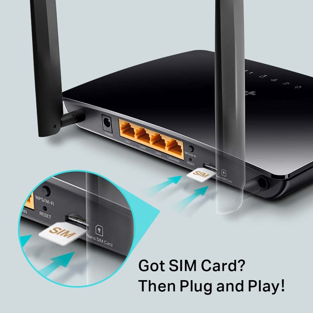 tp-link Archer MR402 AC1200 Wireless Dual Band 4G LTE Router, 300 Mbps on 2.4 GHz and 867 Mbps on 5 GHz thumbnail 6