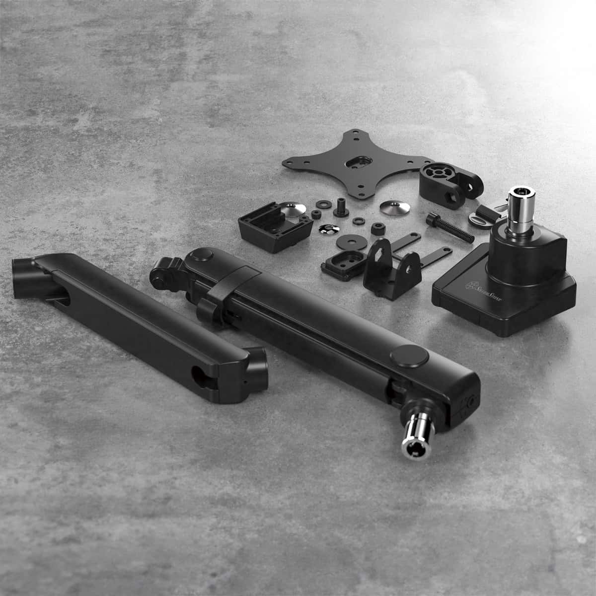 Silverstone SilverStone ARM13 Single Monitor Arm w/ Mechanical Spring Design & Versatile Adjustability, For Monitors Up To 32" Size & 9kg, VESA Mounting Interface, 100mm x 100mm Mounting Hole, Black | SST-ARM13 - thumbnail 4