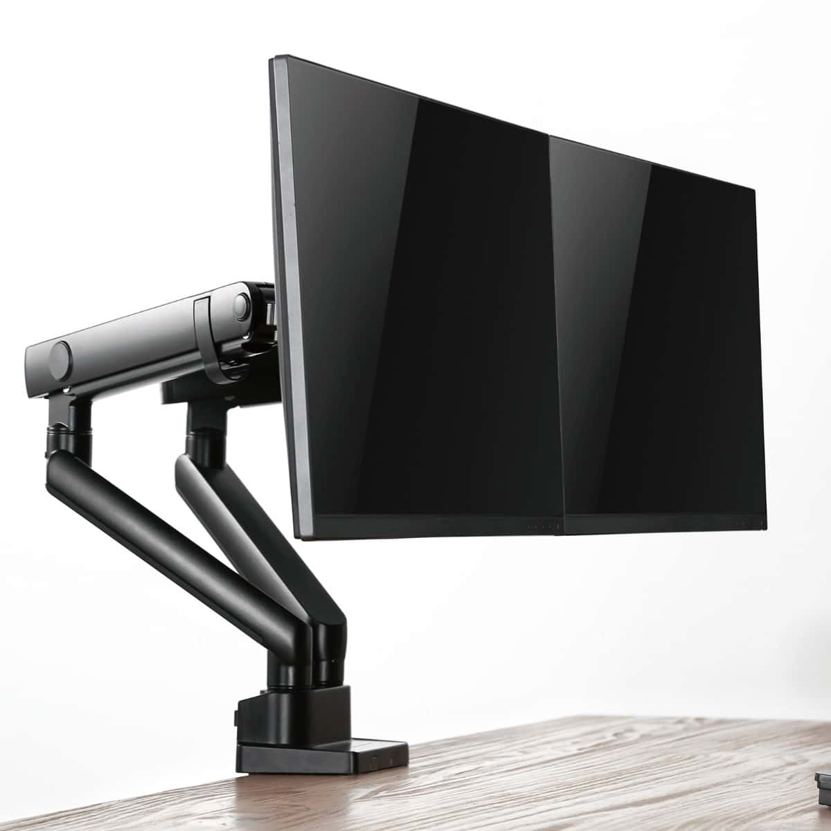 SilverStone ARM25 Dual Monitor Arm w/ Mechanical Spring Design Versatile Adjustability, Monitors Up To 32" Size 9kg Weight, VESA Mounting Interface Standard, 100mm Mounting Hole, Black SST-ARM25 thumbnail 15