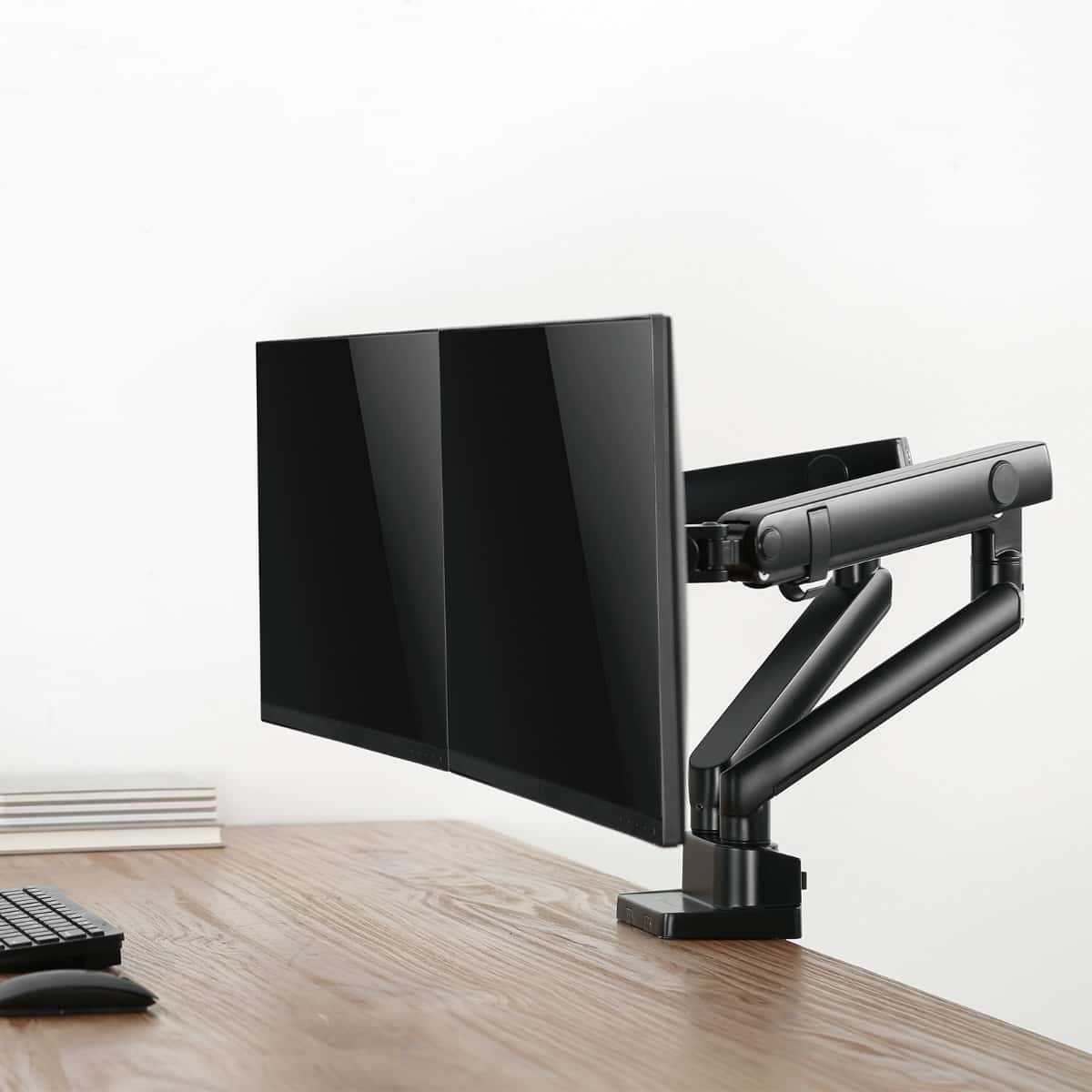 SilverStone ARM25 Dual Monitor Arm w/ Mechanical Spring Design Versatile Adjustability, Monitors Up To 32" Size 9kg Weight, VESA Mounting Interface Standard, 100mm Mounting Hole, Black SST-ARM25 thumbnail 16