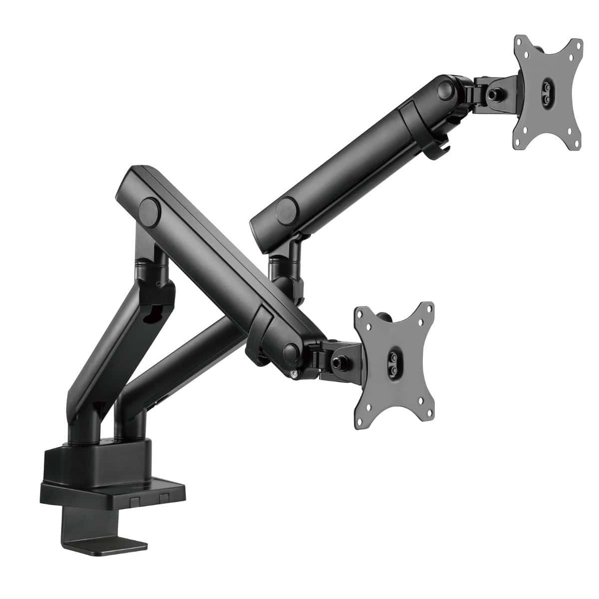 Silverstone SilverStone ARM25 Dual Monitor Arm w/ Mechanical Spring Design Versatile Adjustability, Monitors Up To 32" Size 9kg Weight, VESA Mounting Interface Standard, 100mm Mounting Hole, Black SST-ARM25 - thumbnail 3
