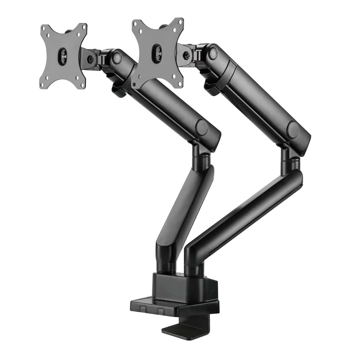 SilverStone ARM25 Dual Monitor Arm w/ Mechanical Spring Design Versatile Adjustability, Monitors Up To 32" Size 9kg Weight, VESA Mounting Interface Standard, 100mm Mounting Hole, Black SST-ARM25 thumbnail 8