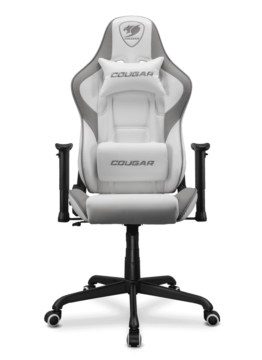Cougar Cougar ARMOR Elite White Gaming Chair, Premium PVC Leather, 2D Armrest, Piston Height Adjustment, Class 4 Gas Lift, 160 Degree Recline, Max Loading 120kg, Royal, White | 3MELIWHB.0001 - thumbnail 1
