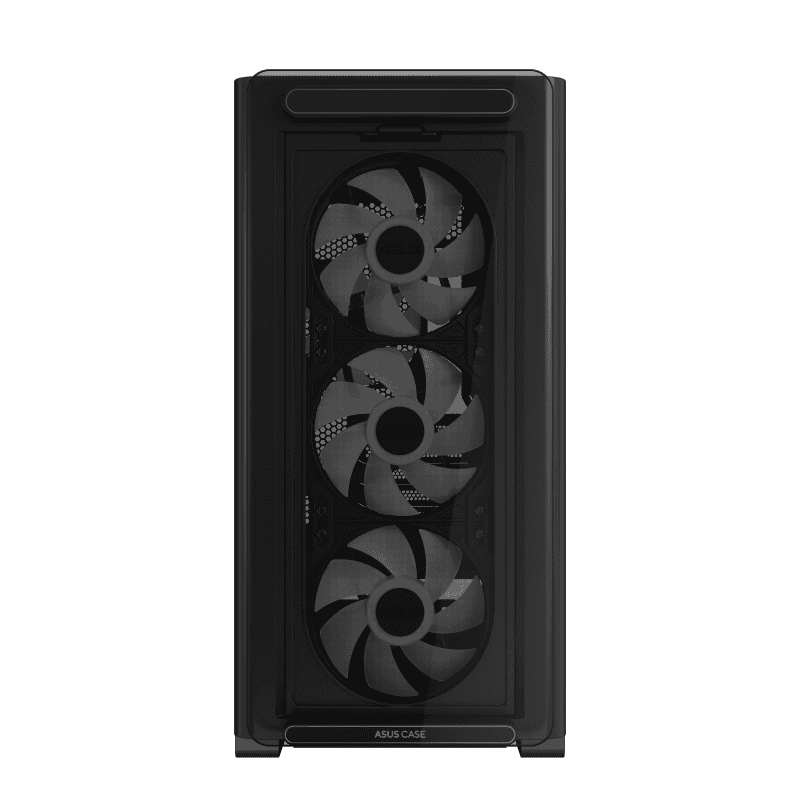 Asus ASUS A23 PLUS micro-ATX case, Support Hidden-connector Motherboards, Standoff-mounted tempered-glass front panel, supports up to 360 mm Cooler, Black | 90DC00K0-B19010 - thumbnail 3