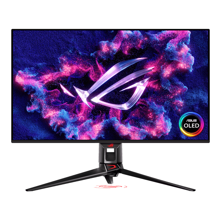 Asus ASUS ROG Swift OLED PG32UCDM Gaming Monitor 31.5-inch 4K QD-OLED panel, 240Hz, 0.03ms (GTG), G-SYNC compatible, custom heatsink, graphene film, uniform brightness,99% DCI-P3, True 10-bit, 90W Type-C, 3 Years Warranty | 90LM09T0-B01370 - thumbnail 1