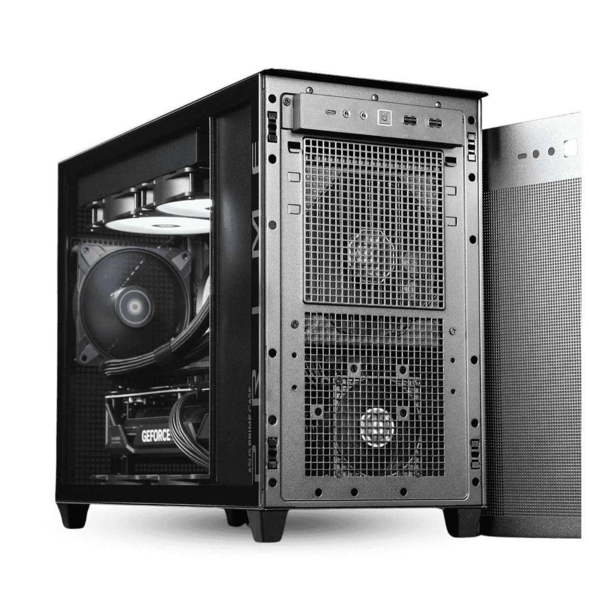 Asus ASUS Powered High-End 8K Video Rendering PC - Intel Core i9-14900KF 24 Cores 32 Threads, NVIDIA RTX 4070 SUPER 12GB, 64GB RAM 6000MHz DDR5, 2TB SSD Gen 4 990 PRO, 850W 80+ Gold PSU, 360mm Liquid Cooler, Wi-Fi 6E +BT - thumbnail 4