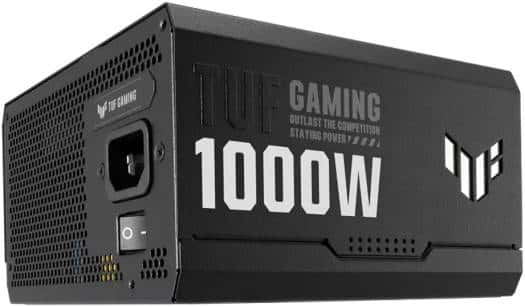 ASUS TUF Gaming 1000W ATX Power Supply Unit, 80 Plus Gold Certification, Fully Modular, 135mm Fan, Dual Ball Fan Bearings,  ATX12V, 150 x 150 x 86 mm, Axial-tech Fan Design, Military-grade, Black | 90YE00S1-B0NA00 thumbnail 5