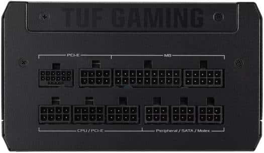 ASUS TUF Gaming 1000W ATX Power Supply Unit, 80 Plus Gold Certification, Fully Modular, 135mm Fan, Dual Ball Fan Bearings,  ATX12V, 150 x 150 x 86 mm, Axial-tech Fan Design, Military-grade, Black | 90YE00S1-B0NA00 thumbnail 6