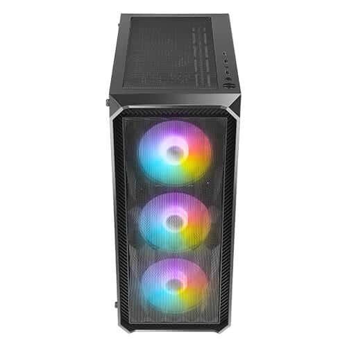 Intel ANTEC NX292 NX Series-Mid Tower Gaming Case, 3x Pre Installed 120mm Fans, Tempered glass, Steel + Plastic, Black | NX292 - thumbnail 1