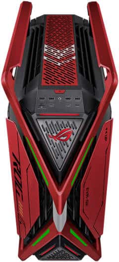 Asus ASUS ROG Hyperion EVA-02 Edition aRGB EATX Full Tower Chassis, Up to 420mm Radiator & 7x Fan Support, 4x Pre-Installed Fan, 4x USB 3.2Gen1, USB-C 3.2 Gen2, Red/Black | 90DC00F4-B39000 - thumbnail 3