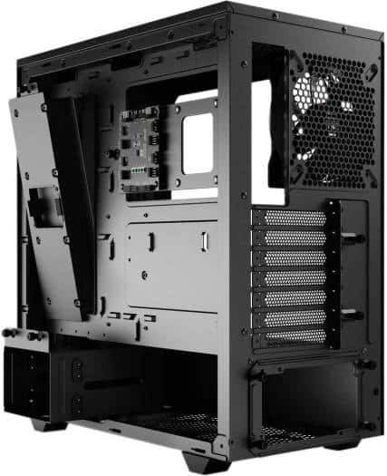 Be quiet! Be Quiet! Pure Base 500 FX aRGB Mid-Tower ATX Computer Case, 4x Light Wings PWM Fans, Up to 360mm Radiator Support, ABS + Steel + Tempered Glass Materials, USB-C / USB-A / Mic + Audio, Black | BGW43 - thumbnail 2