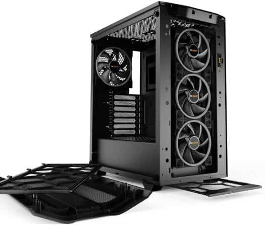 Be quiet! Be Quiet! Pure Base 500 FX aRGB Mid-Tower ATX Computer Case, 4x Light Wings PWM Fans, Up to 360mm Radiator Support, ABS + Steel + Tempered Glass Materials, USB-C / USB-A / Mic + Audio, Black | BGW43 - thumbnail 4