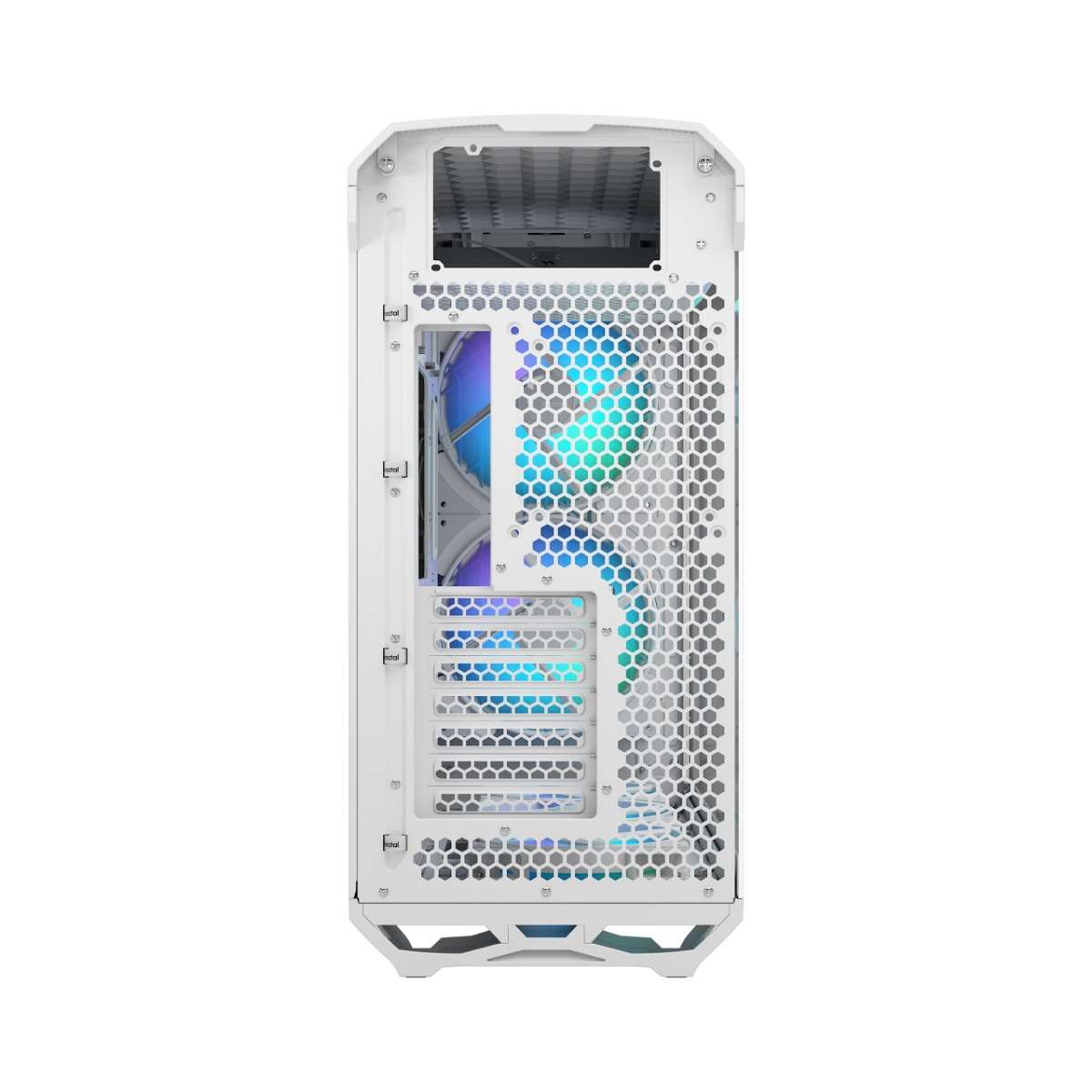 Fractal Design Fractal Design Torrent E-ATX Full Tower Computer Case, 7x Expansion Slots,  4 x 2.5" Bays, Supports Radiators up to 16.5", 2x 180mm & 3x 140mm Fans, High Airflow, White TG Clear Tint | FD-C-TOR1A-03 - thumbnail 9
