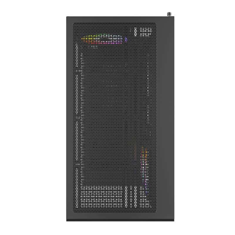 Montech MONTECH XR, ATX Mid-Tower PC Gaming Case, 3 x 120mm ARGB PWM Fans Pre-Installed, Full-View Dual Tempered Glass Panel, Wood-Grain Design I/O Interface, Support 4090 GPUs, 360mm Radiator Support, Black-MONTEC CASE - thumbnail 6