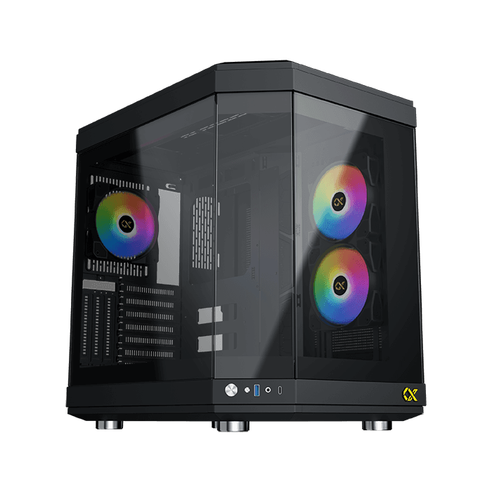 XIGMATEK Xigmatek CUBI ATX Mid Tower Case, Easily Mounted Panels, , 9x Fan Support, GPU Supports Upto 420MM, 6x Drive Bays, 10x Expansion Slots, Motherboard Supports Upto E-ATX, Black | EN41938 - thumbnail 1