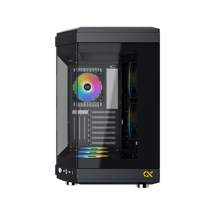 XIGMATEK Xigmatek CUBI ATX Mid Tower Case, Easily Mounted Panels, , 9x Fan Support, GPU Supports Upto 420MM, 6x Drive Bays, 10x Expansion Slots, Motherboard Supports Upto E-ATX, Black | EN41938 - thumbnail 8