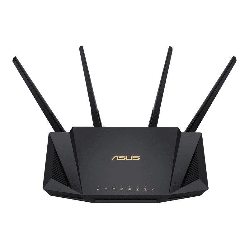 Asus ASUS RT-AX58U AX3000 Dual Band WiFi 6 (802.11ax) Router supporting MU-MIMO and OFDMA technology, with AiProtection Pro network security powered by Trend Micro???, compatible with ASUS AiMesh WiFi system - thumbnail 4