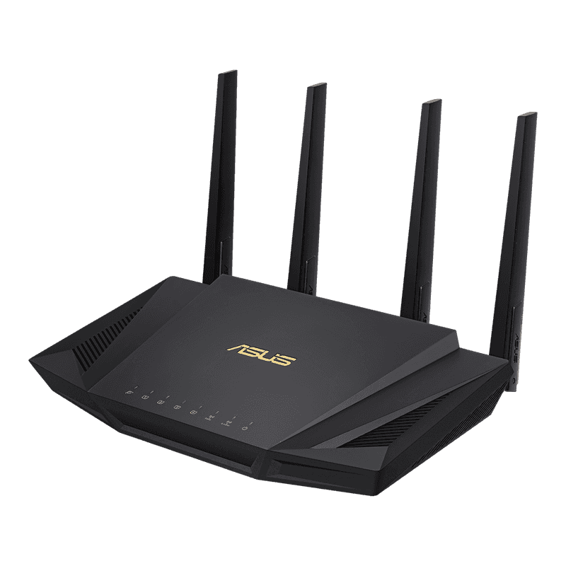 Asus ASUS RT-AX58U AX3000 Dual Band WiFi 6 (802.11ax) Router supporting MU-MIMO and OFDMA technology, with AiProtection Pro network security powered by Trend Micro???, compatible with ASUS AiMesh WiFi system - thumbnail 1