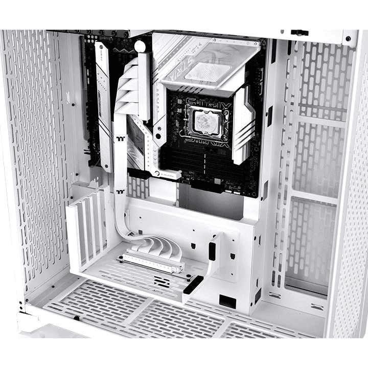 Thermaltake Thermaltake PCI-E 4.0 Dual 90 Degree Riser Cable, 400mm Snow White, X16 Speed, EMI Shielded | AC-077-CO6OTN-C1 - thumbnail 3