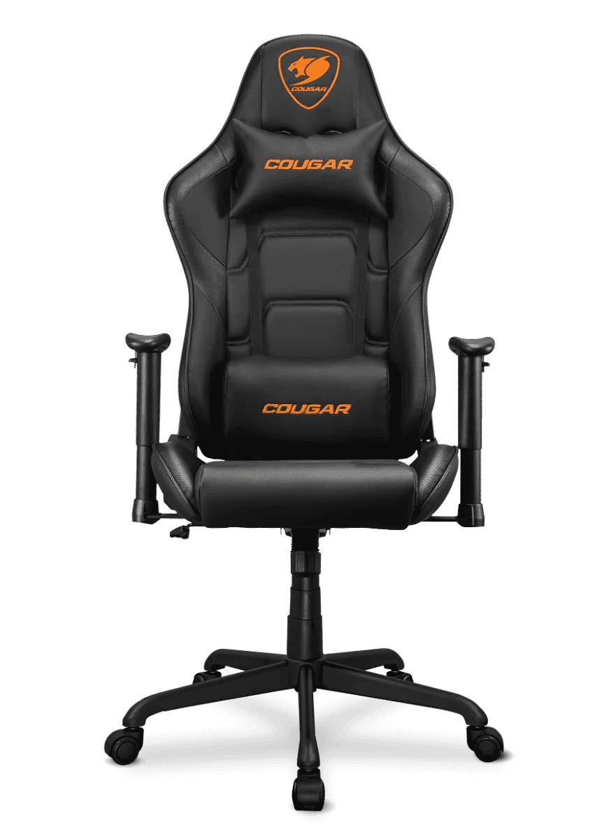 Cougar COUGAR Armor Elite Gaming Chair, Premium PVC Leather, 2D Armrest, Piston Lift Height Adjustment, Class 4 Gas Lift Cylinder, 160° Reclining, Up to 120Kg Max Load, Black | CG-CHAIR-ARMOR-ELITE-BLK - thumbnail 1