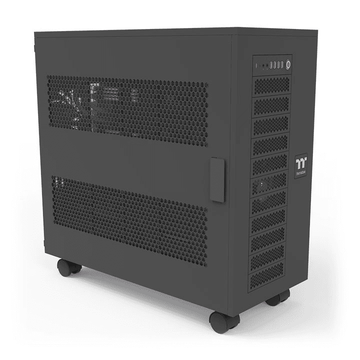 Thermaltake Thermaltake AX700 Super Tower Workstation Case, XL-ATX Support, 18 Drive Bays, 560mm Radiator Ready, Dual-Chamber AI Computing Chassis | CA-11B-00F1NN-00 - thumbnail 1