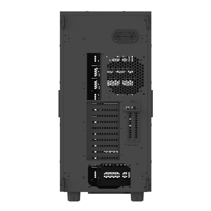Thermaltake Thermaltake AX700 Super Tower Workstation Case, XL-ATX Support, 18 Drive Bays, 560mm Radiator Ready, Dual-Chamber AI Computing Chassis | CA-11B-00F1NN-00 - thumbnail 5