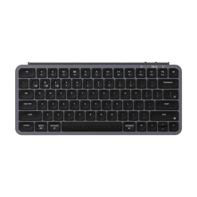 Keychron Keychron B1 Pro Ultra-Slim Wireless Keyboard,  2.4 GHz, Bluetooth, and a wired connection, Mac, Windows, And Linux, Space Gray | B1P-K1 - thumbnail 1