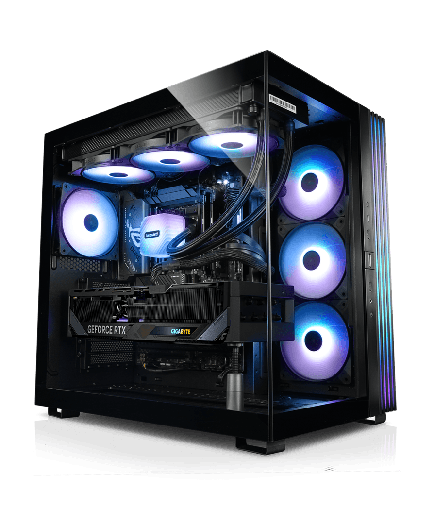 Nanotech AMD Ultimate Gaming PC, AMD Ryzen 7 9800X3D, RTX 5080 Gaming OC Edition 16GB GDDR7, 64GB (2x32GB) DDR5 6000MHz, 9100 PRO 4TB NVMe SSD, 360mm AIO Liquid Cooler, 1000W - thumbnail 1
