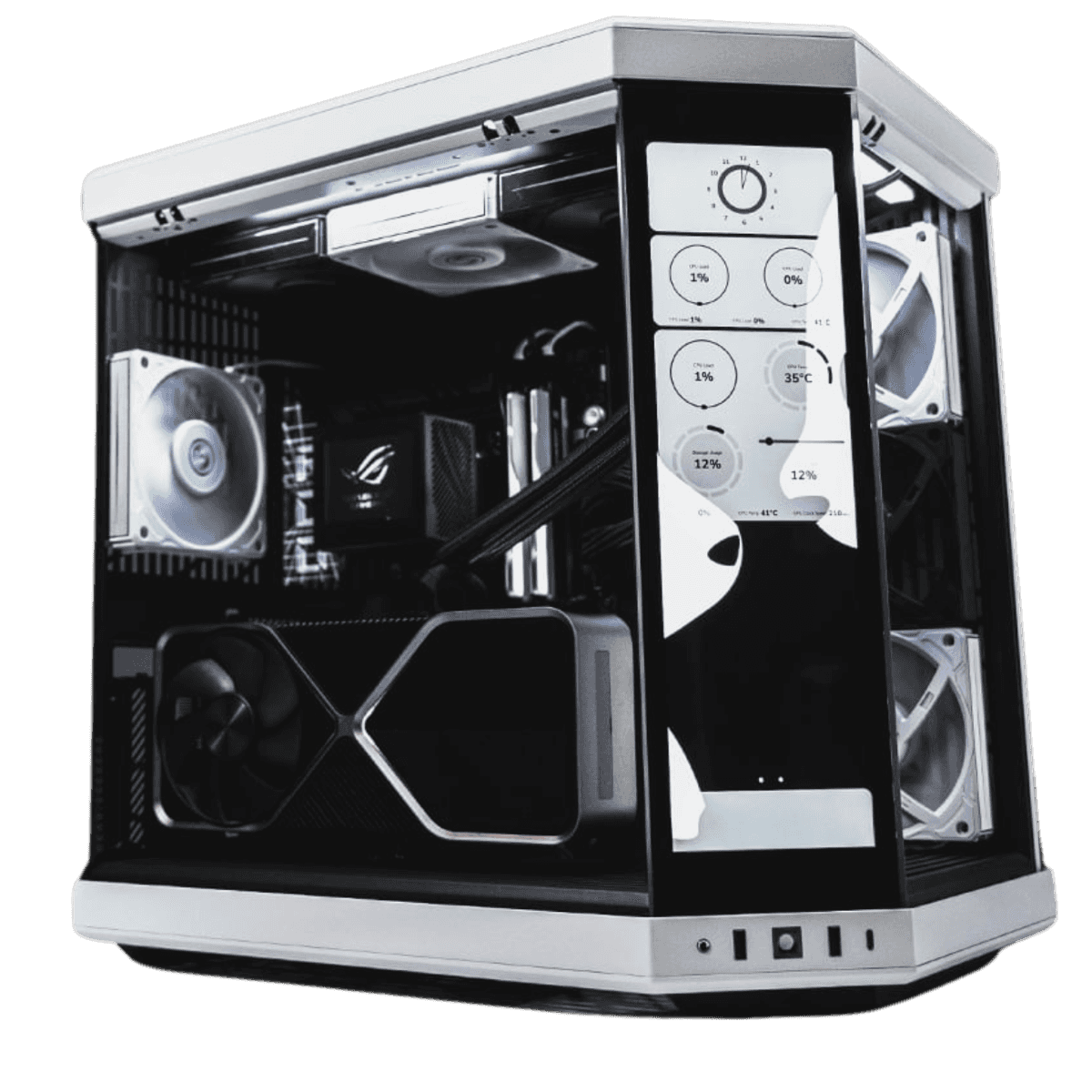 Nanotech  Y70 PC Built Gaming PC- Intel Core i9-14900KS, Aorus NVIDIA RTX 4090 24GB, 64GB DDR5 RAM 6400MHz (2x32GB ), 4TB SSD Gen 4, 1000W 80+ Gold PSU, 360mm Liquid Cooler, Wi-Fi + BT  - thumbnail 1