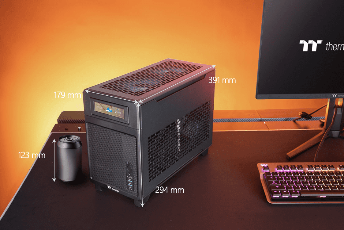 Compact ITX Gaming PC, AMD Ryzen 7 7800X3D, RX 9070 XT 16GB OC, 32GB DDR5 6000, 2TB NVMe SSD thumbnail 3
