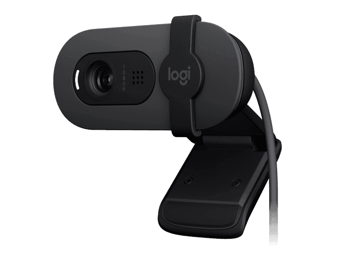 Logitech Logitech Brio 105 Full HD Business Webcam,1080p, Auto Light Balance, & Integrated Privacy Shutter, Graphite | 960-001592 - thumbnail 3