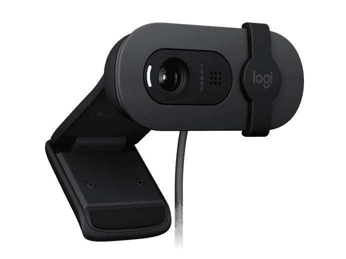 Logitech Brio 105 Full HD Business Webcam,1080p, Auto Light Balance, & Integrated Privacy Shutter, Graphite | 960-001592 thumbnail 2