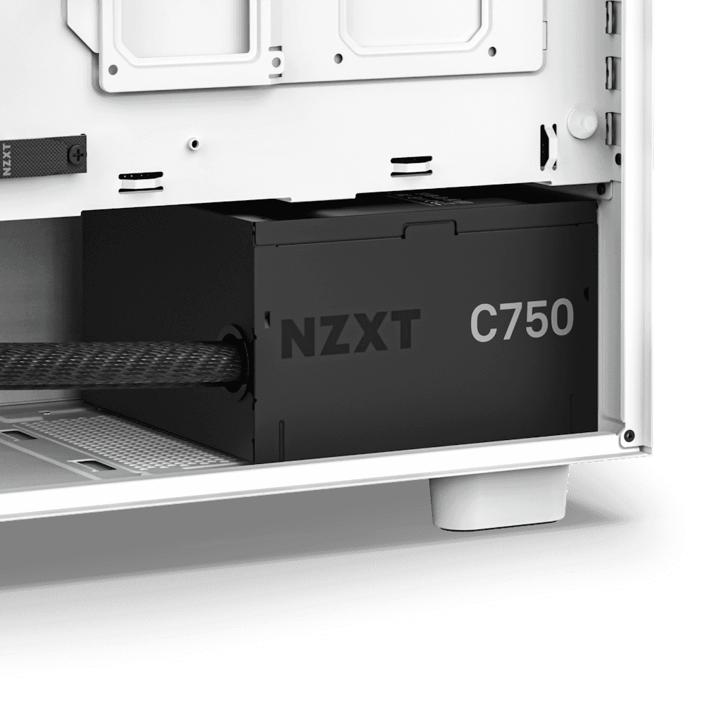 NZXT NZXT C750 Bronze 750W Bronze Non-Modular ATX Power Supply (PSU), Durable & Sleek, FDB (Fluid Dynamic Bearing), 80 Plus Bronze, Nylon-sleeved PSU Cables, Black | PA-7B2BB-UK - thumbnail 4