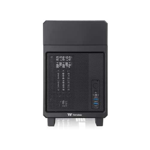 Thermaltake Thermaltake TR100 Mini Tower Chassis (Mini ITX Case), Supports Mini ITX Motherboard, 280mm AIO Cooler, SFX PSU, USB 3.2 (Gen 2) Type-C, HD Audio, Black | CA-11A-00S1NN-00 - thumbnail 3