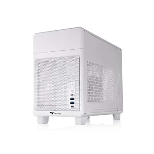 Thermaltake Thermaltake TR100 Mini Tower Chassis (Mini ITX Case), Supports Mini ITX Motherboard, 280mm AIO Cooler, SFX PSU, USB 3.2 (Gen 2) Type-C, HD Audio,  Snow | CA-11A-00S6NN-00 - thumbnail 1