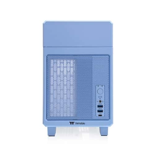 Thermaltake Thermaltake TR100 Hydrangea Blue Mini Tower Chassis (Mini ITX Case), Supports Mini ITX Motherboard, 280mm AIO Cooler, SFX PSU, USB 3.2 (Gen 2) Type-C, HD Audio | CA-11A-00SFNN-00 - thumbnail 2