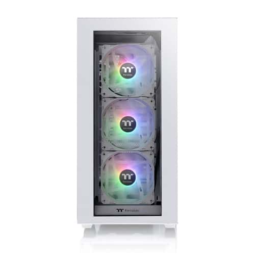 Thermaltake Thermaltake Divider 300 TG ARGB Mid Tower Chassis, Tempered Glass x 2, Front 120 x 120 x 25 mm ARGB fan, Rear 120 x 120 x 25 mm Turbo fan, 7x Expansion Slots, White | CA-1S2-00M6WN-01 - thumbnail 5