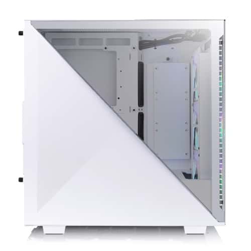 Thermaltake Thermaltake Divider 300 TG ARGB Mid Tower Chassis, Tempered Glass x 2, Front 120 x 120 x 25 mm ARGB fan, Rear 120 x 120 x 25 mm Turbo fan, 7x Expansion Slots, White | CA-1S2-00M6WN-01 - thumbnail 2