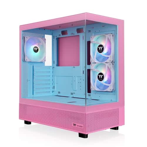 Thermaltake Thermaltake View 270 Plus TG ARGB Bubble Pink Mid Tower Case, Tempered Glass, 3x pre-installed Fans, 360mm Radiator Support, E-ATX MOBO Supports | CA-1Y7-00MAWN-00 - thumbnail 1