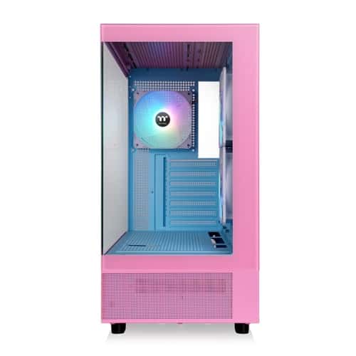 Thermaltake Thermaltake View 270 Plus TG ARGB Bubble Pink Mid Tower Case, Tempered Glass, 3x pre-installed Fans, 360mm Radiator Support, E-ATX MOBO Supports | CA-1Y7-00MAWN-00 - thumbnail 2