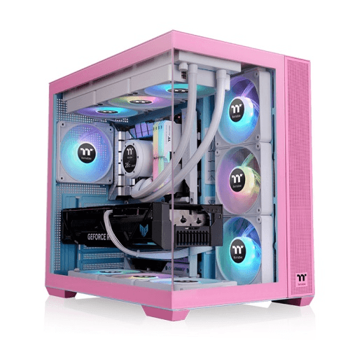 Thermaltake Thermaltake View 380 TG ARGB Bubble Pink Mid Tower Case, 4x 120mm ARGB Lite Fans, Supports ATX Hidden-Connector Motherboards, Radiator Upto 360mm, USB 3.2 (Gen 2) Type-C  | CA-1Z2-00MAWN-00 - thumbnail 6