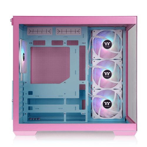 Thermaltake Thermaltake View 380 TG ARGB Bubble Pink Mid Tower Case, 4x 120mm ARGB Lite Fans, Supports ATX Hidden-Connector Motherboards, Radiator Upto 360mm, USB 3.2 (Gen 2) Type-C  | CA-1Z2-00MAWN-00 - thumbnail 1
