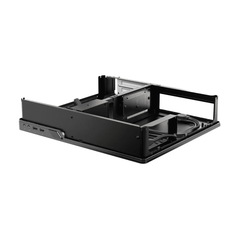 Fractal Design Fractal Design Node 202 Black Mini ITX Computer Case, 377 x 82 x 330 mm, 3x Dust filters (CPU, GPU & PSU), Total fan mounts 2x 120 mm in graphics card chamber, 2 x Expansion slots, SFX PSUs up to 130 mm long | CA-NODE-202-BK - thumbnail 4