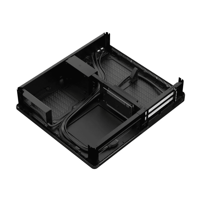 Fractal Design Fractal Design Node 202 Black Mini ITX Computer Case, 377 x 82 x 330 mm, 3x Dust filters (CPU, GPU & PSU), Total fan mounts 2x 120 mm in graphics card chamber, 2 x Expansion slots, SFX PSUs up to 130 mm long | CA-NODE-202-BK - thumbnail 11