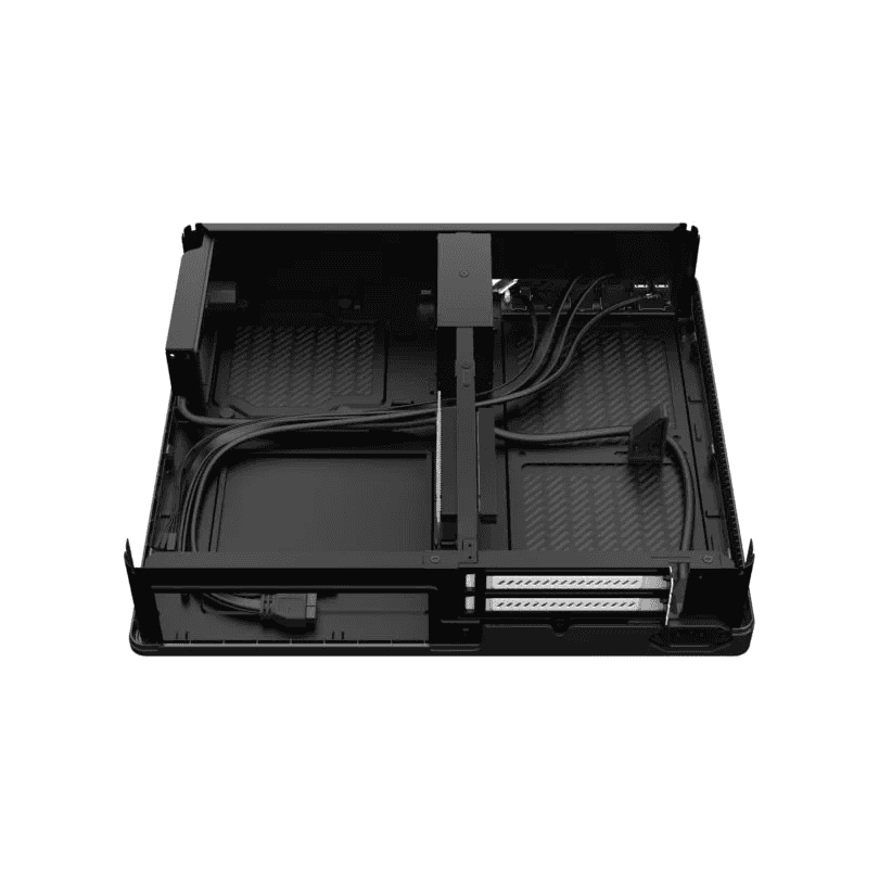 Fractal Design Fractal Design Node 202 Black Mini ITX Computer Case, 377 x 82 x 330 mm, 3x Dust filters (CPU, GPU & PSU), Total fan mounts 2x 120 mm in graphics card chamber, 2 x Expansion slots, SFX PSUs up to 130 mm long | CA-NODE-202-BK - thumbnail 7